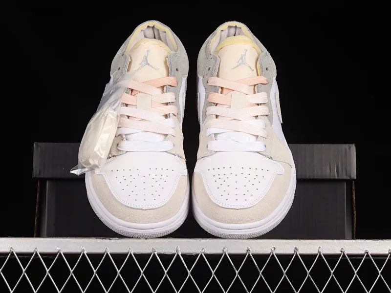 All categories Air Jordan Jordan series basketball shoes Air Jordan 1 Low Air Jordan 1 Low "White and Phantom" AJ1 Joe 1 off-white retro cultural leisure sports sneakers DN1635-100